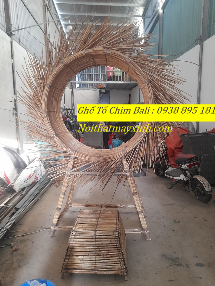 Ghế tổ chim bali checkin, swing bali, ghế tổ chim bali hình tròn