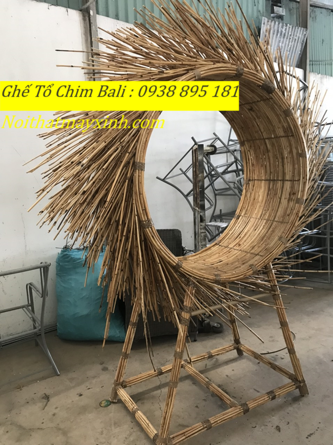 Ghế tổ chim bali checkin, swing bali, ghế tổ chim bali hình tròn