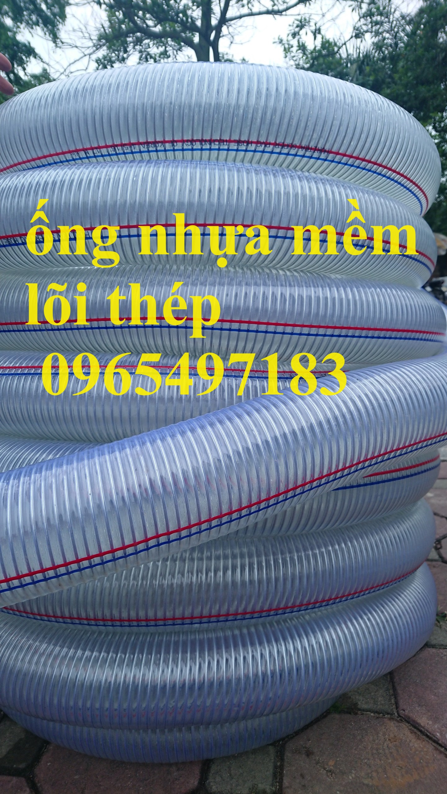 Bán ống nhựa mềm lõi thép phi 13,  16, 20, 25, 42, 50, 76.....150, 200