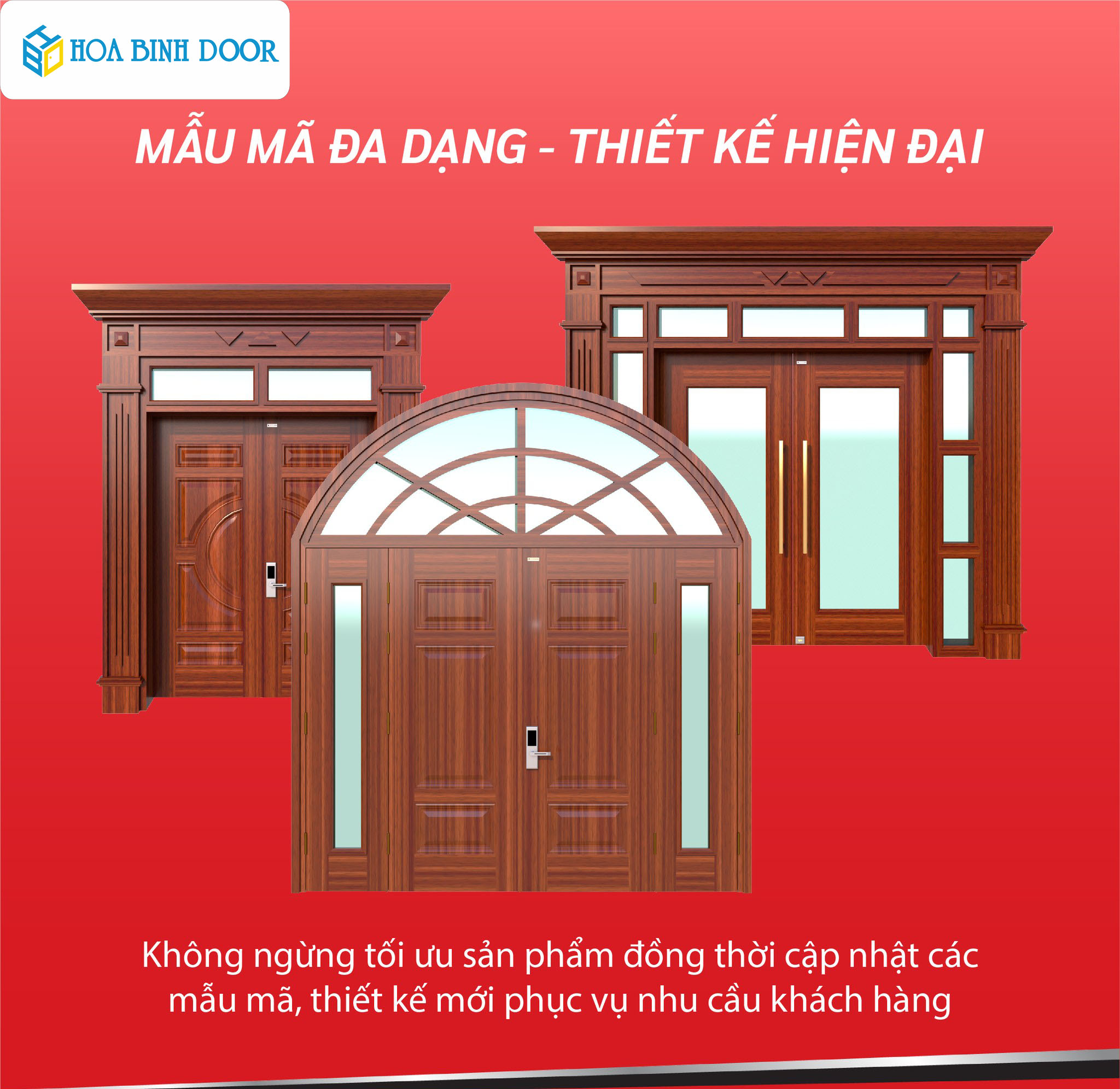 Cửa Thép Vân Gỗ Cao Cấp KingDoor / Mẫu Mã Đa Dạng