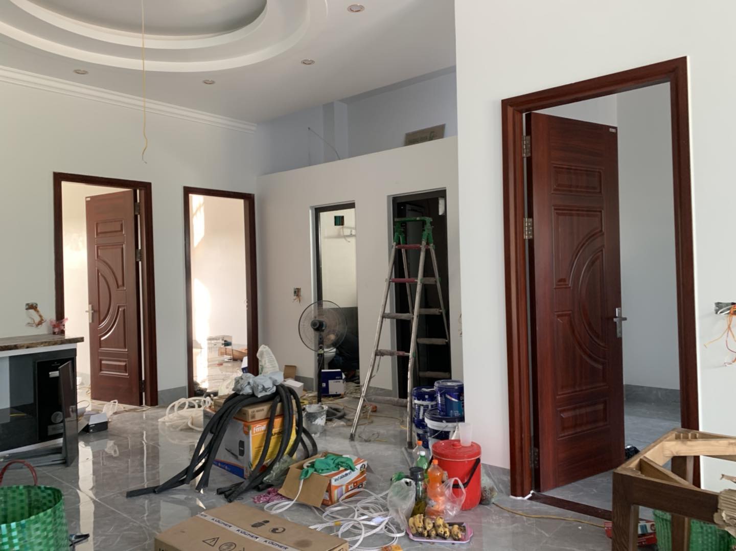 Cửa thép vân gỗ tại Bình Tân – Hồ Chí Minh lắp đặt hoàn thiện