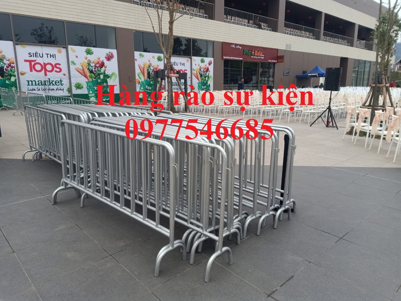 Sản xuất hàng rào di động khổ  cao 1m dài 2m, cao 1200mm dài 2000mm