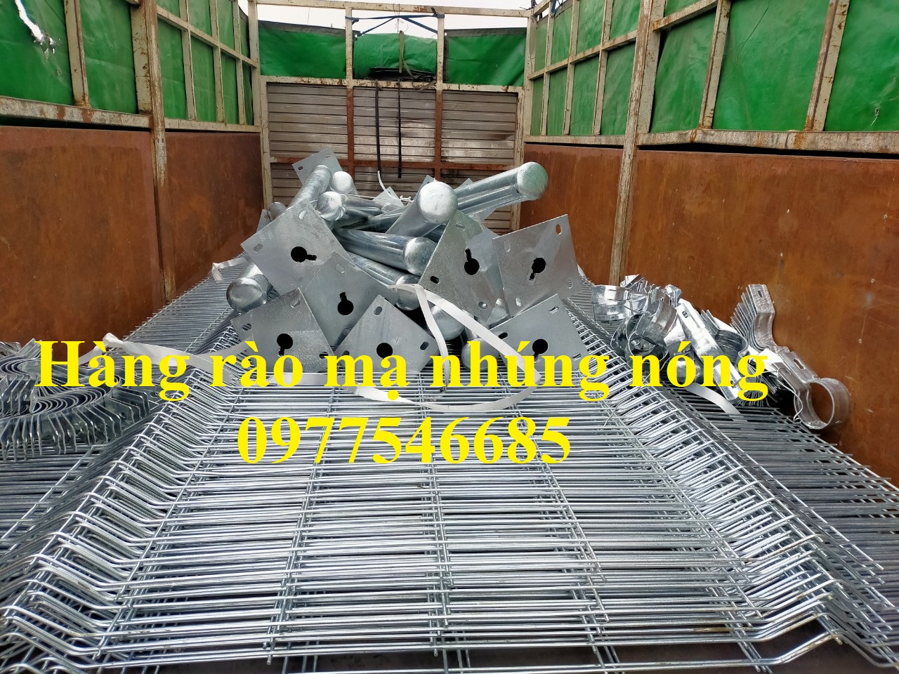 Lưới thép hàng rào mạ kẽm, lưới hàng rào mạ kẽm D4a50x50