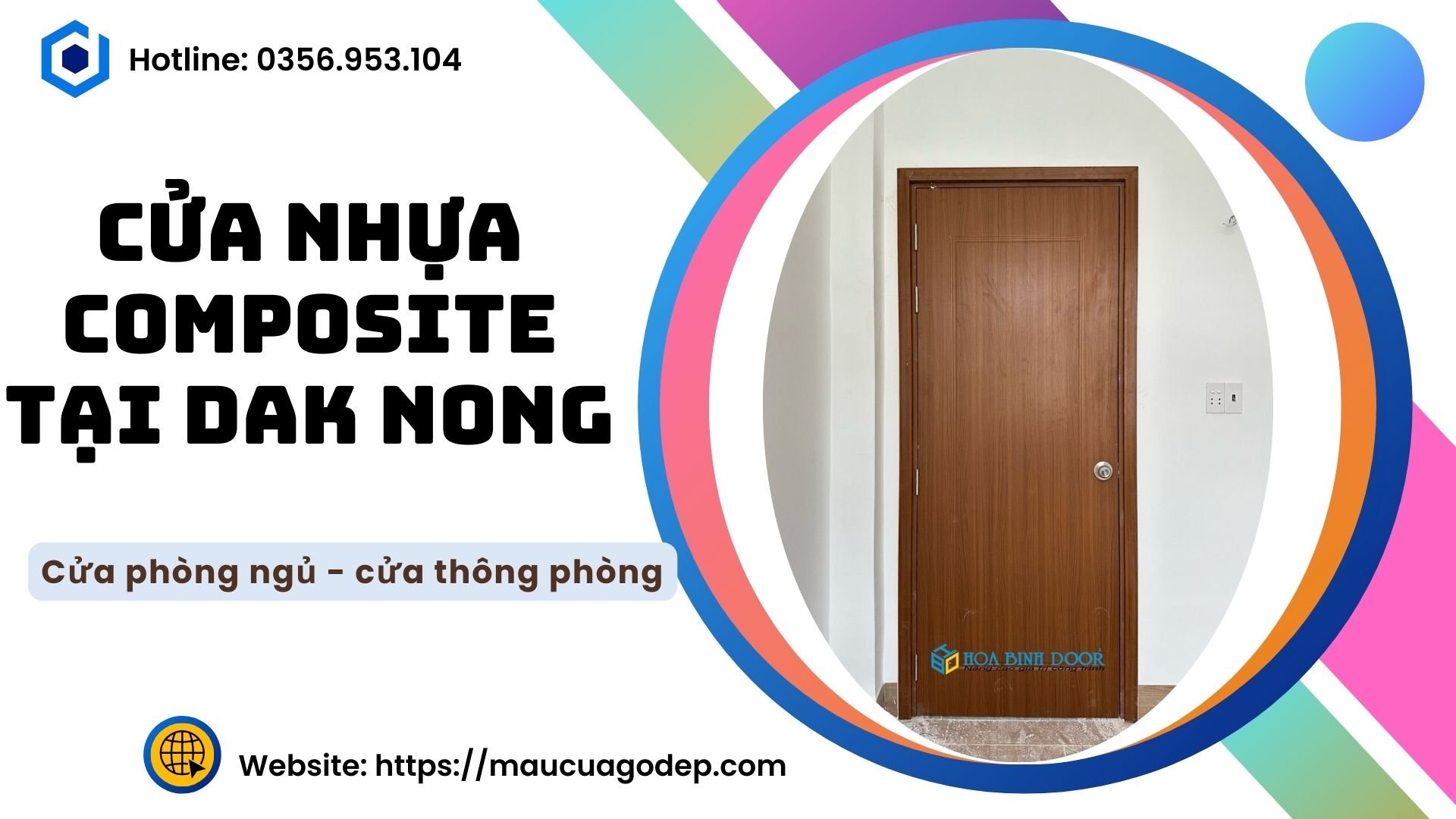 Cửa nhựa Composite tại Đăk Nông - Cửa nhựa phòng ngủ giá rẻ