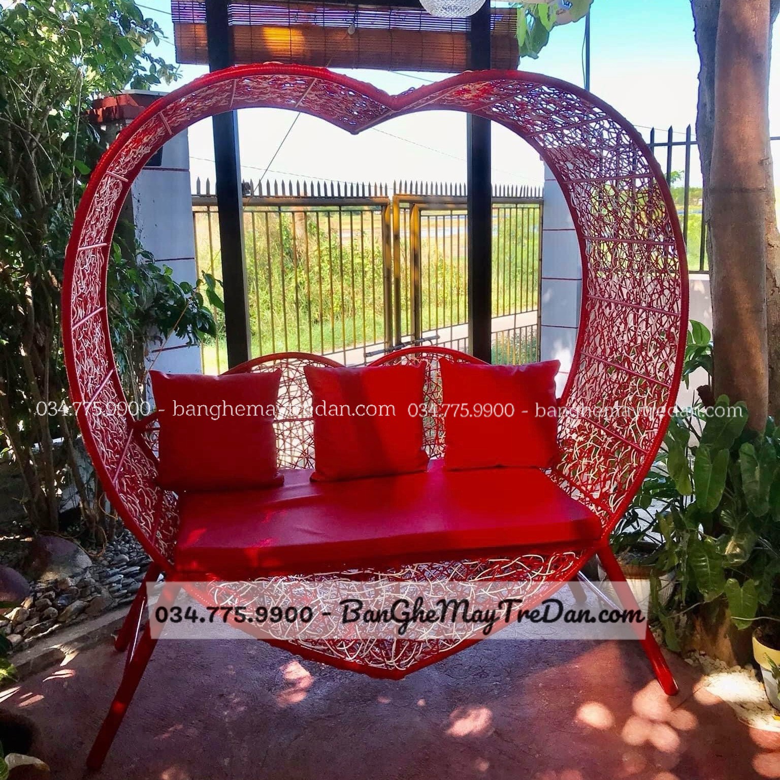 Ghế tổ chim để ngoài trời cho khu resot, phim trường