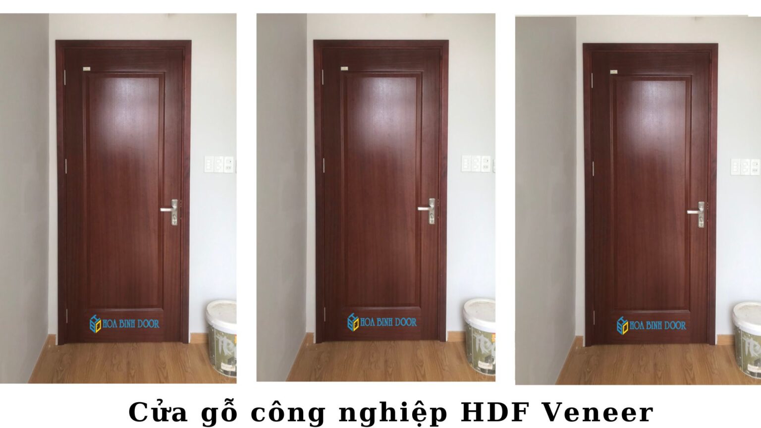 Cửa Gỗ Công Nghiệp HDF Veneer tại An Giang