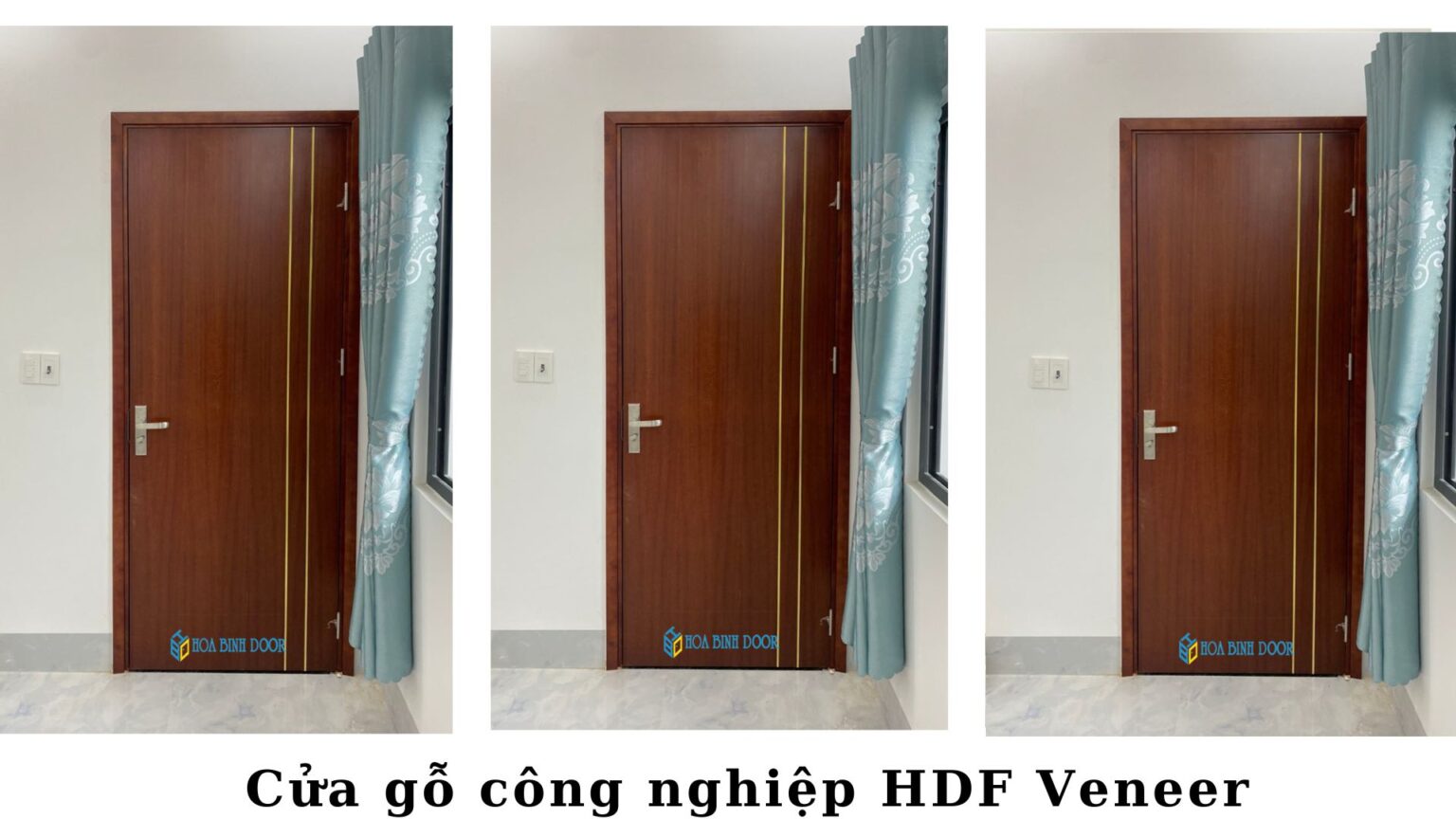 Cửa Gỗ Công Nghiệp HDF Veneer tại An Giang