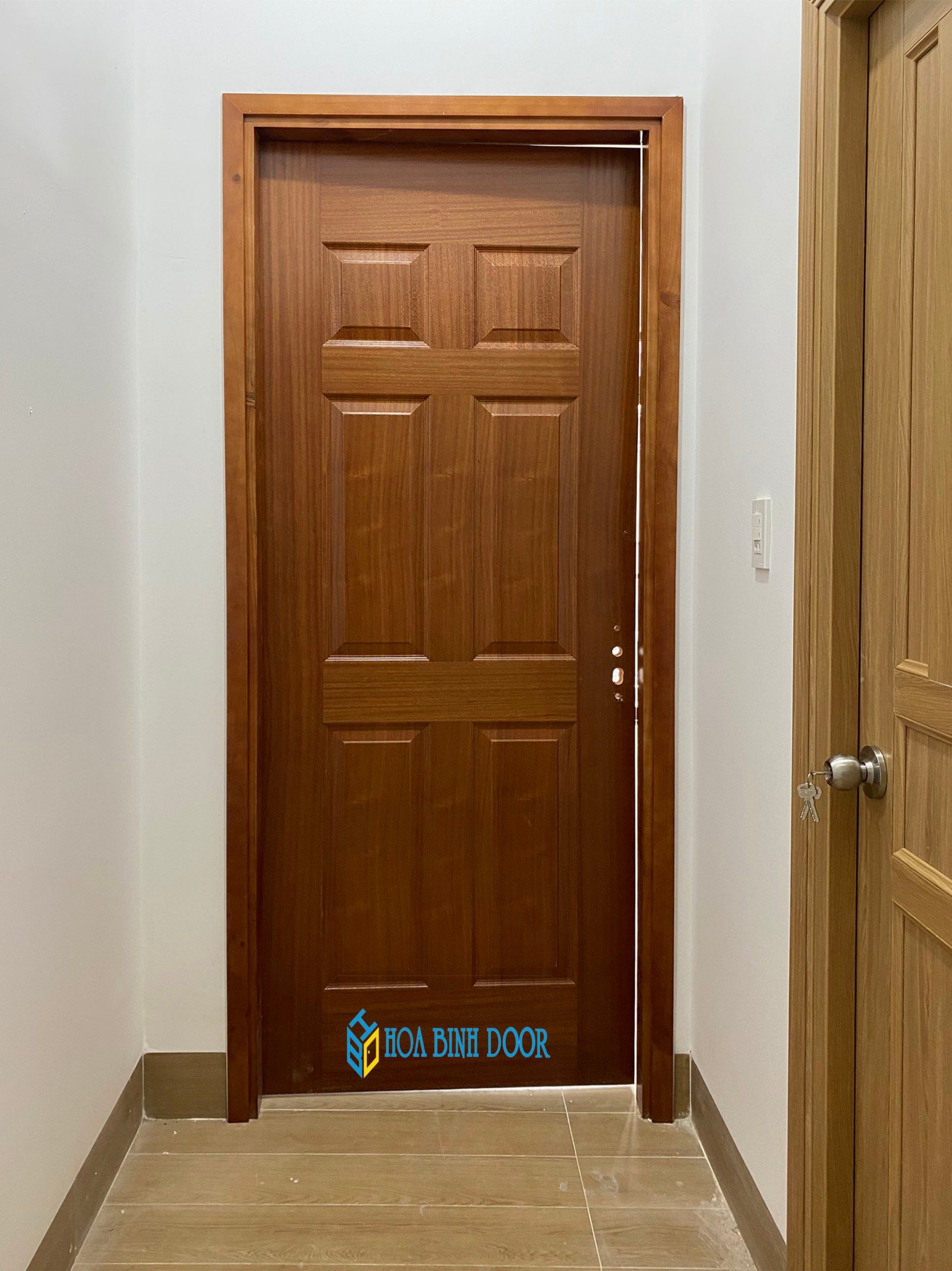 Cửa Gỗ Công Nghiệp HDF Veneer tại An Giang
