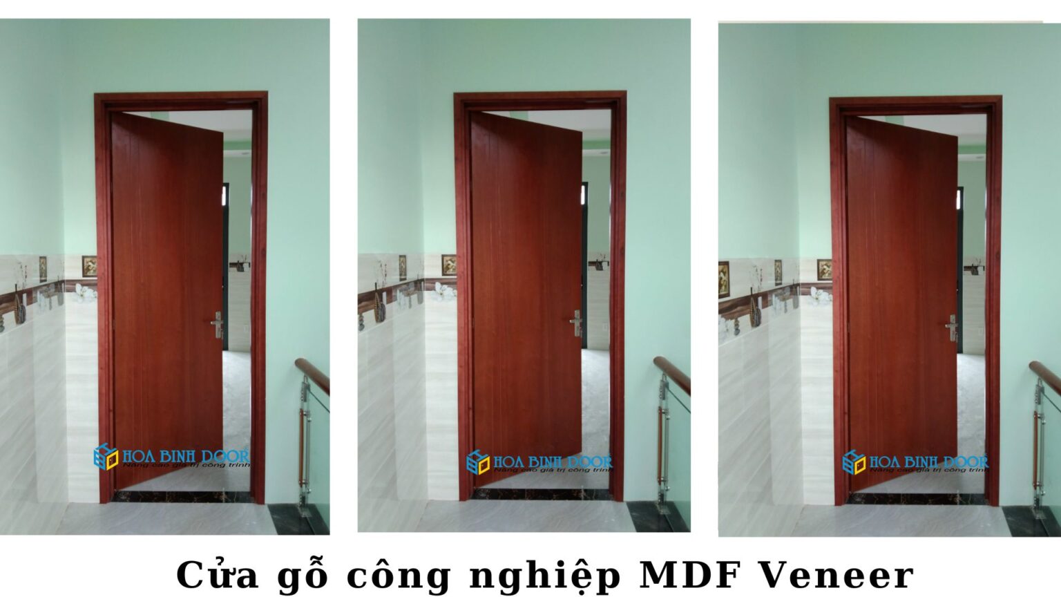 Cửa gỗ MDF Veneer tại Bình Thuận - Cửa phòng ngủ