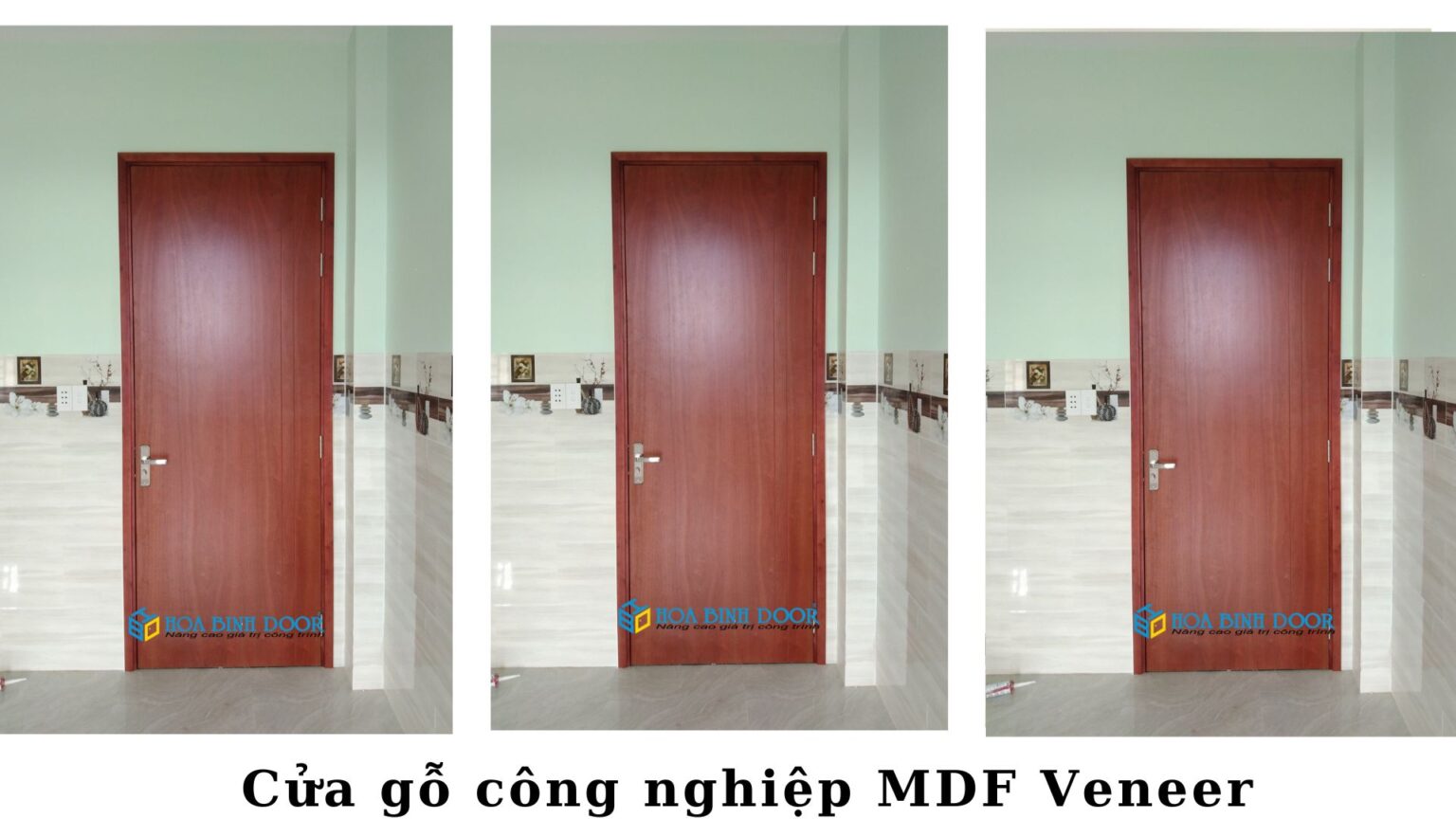 Cửa gỗ MDF Veneer tại Bình Thuận - Cửa phòng ngủ