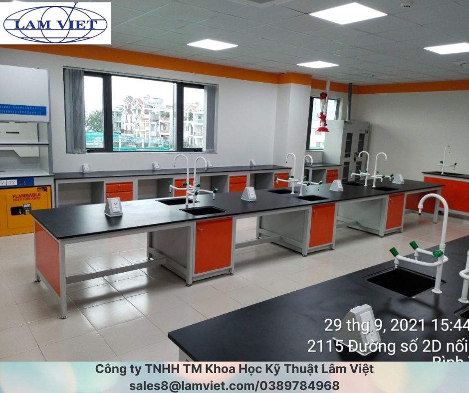 bàn thí nghiệm trường học Lâm Việt