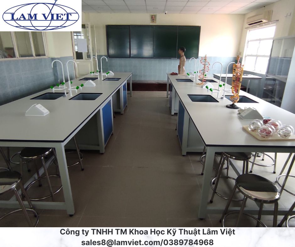 bàn thí nghiệm trường học Lâm Việt