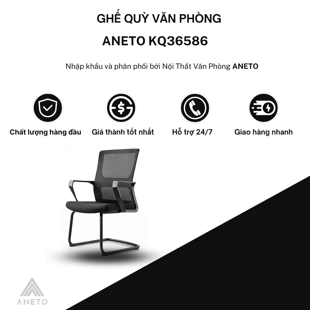 Ghế Chân Quỳ Cao Cấp ANETO KQ36586 - Nội Thất Văn Phòng ANETO