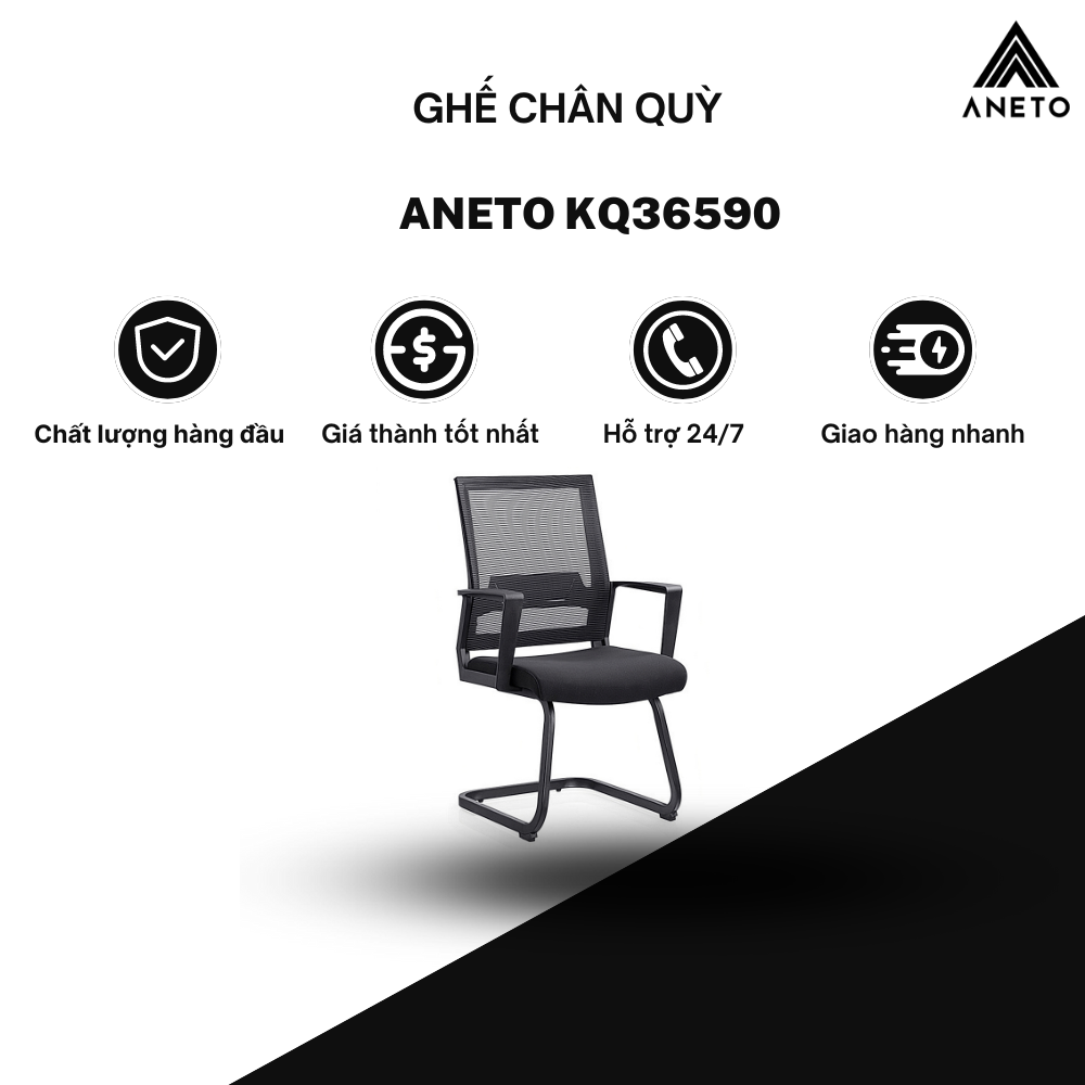 Ghế chân quỳ lưới KQ36590 - Nội Thất Văn Phòng ANETO