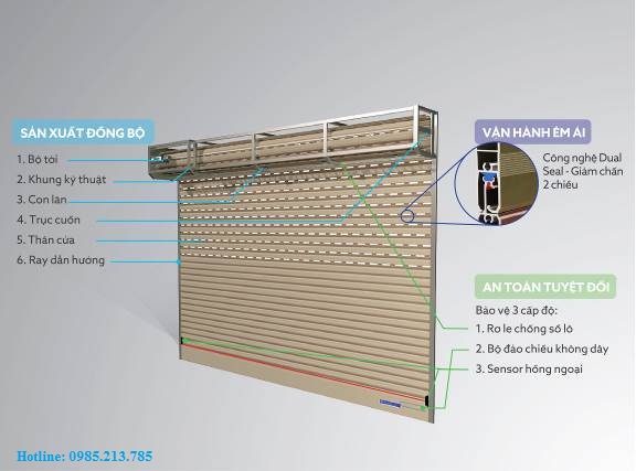 cửa cuốn khe thoáng austdoor gia rẻ nhất