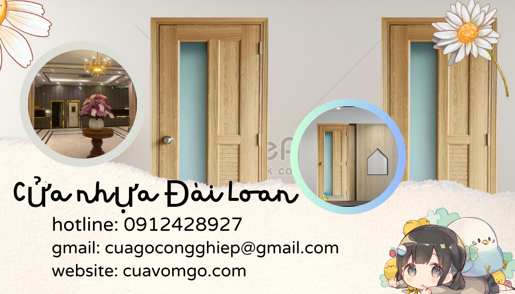 Giá cửa nhựa Đài Loan tại Long Xuyên- cửa chính hãng giá rẻ