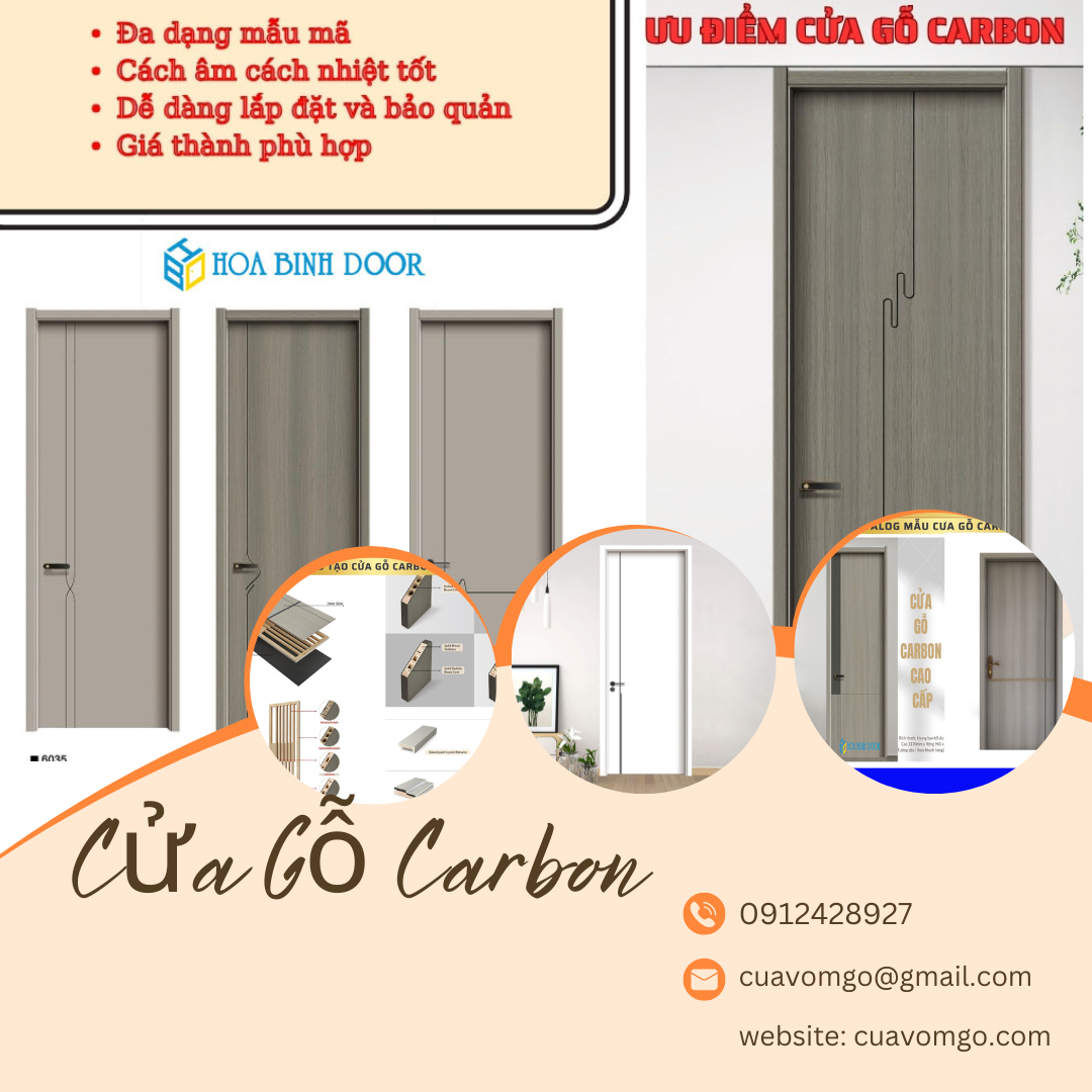 Giá cửa carbon tại Long An- Cửa thế hệ mới
