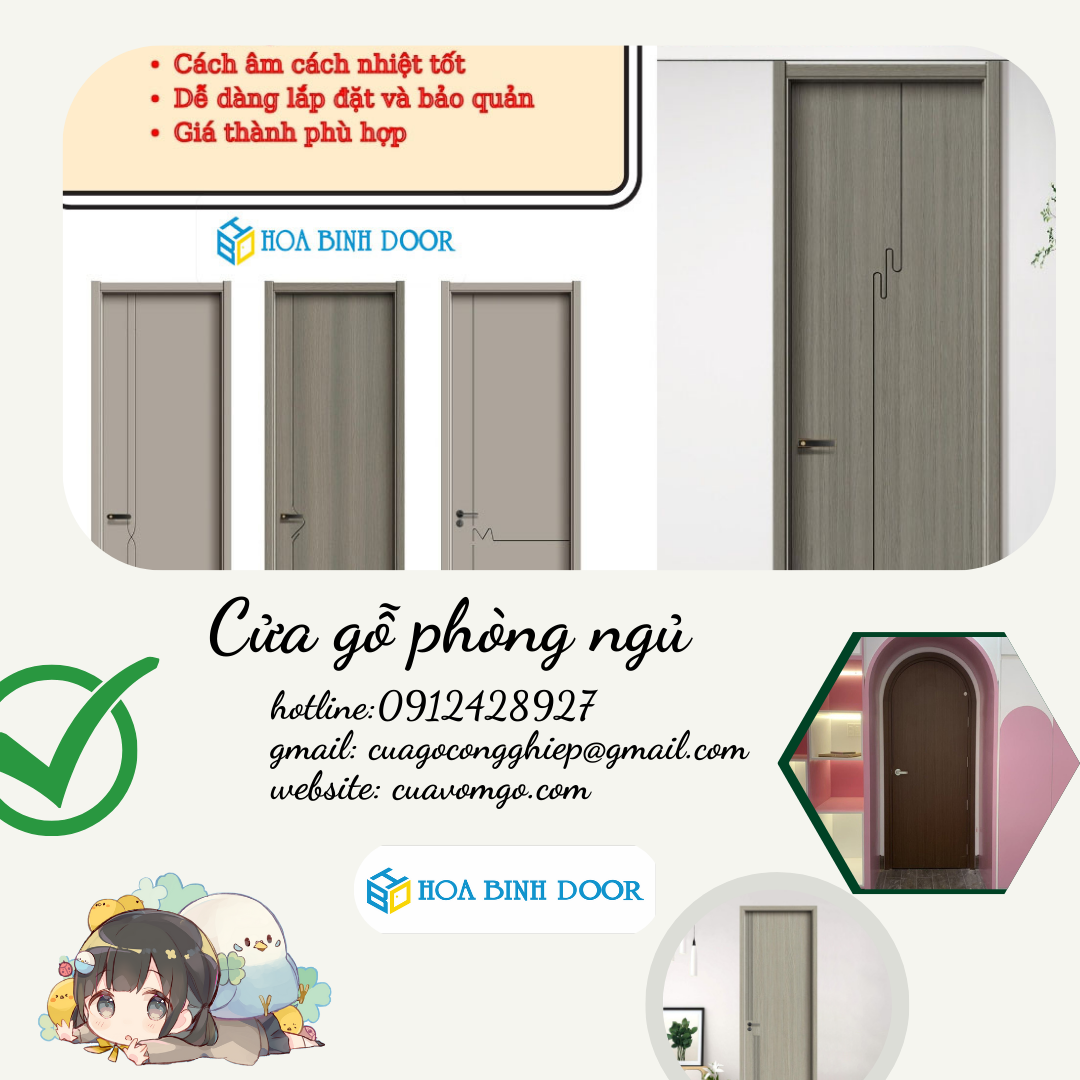 Giá cửa gỗ phòng ngủ tại Daklak - cửa bền đẹp, giá hời