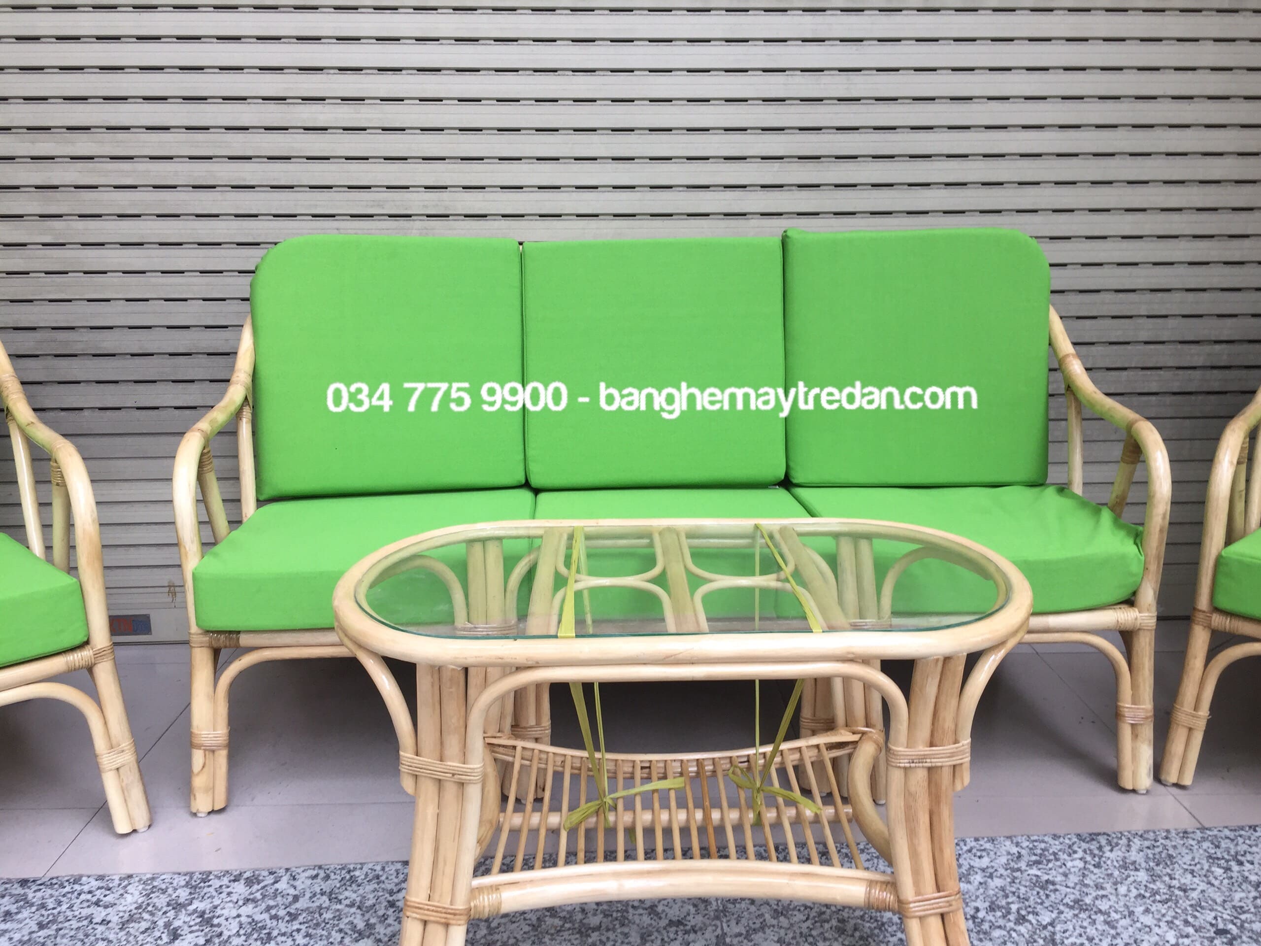 Sofa mây tự nhiên lưng chữ V - Xưởng cung cấp sỉ, lẻ