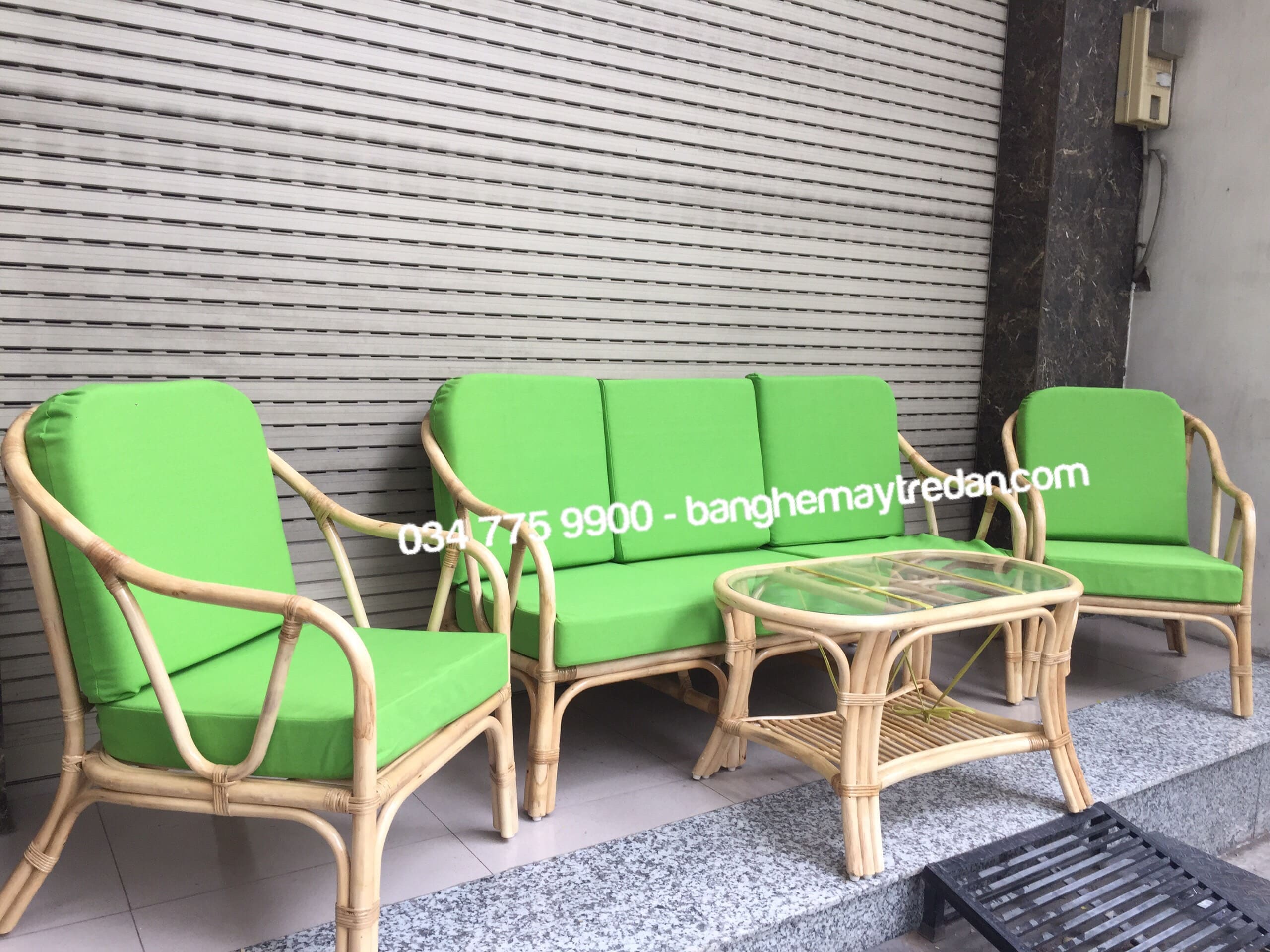 Sofa mây tự nhiên lưng chữ V - Xưởng cung cấp sỉ, lẻ