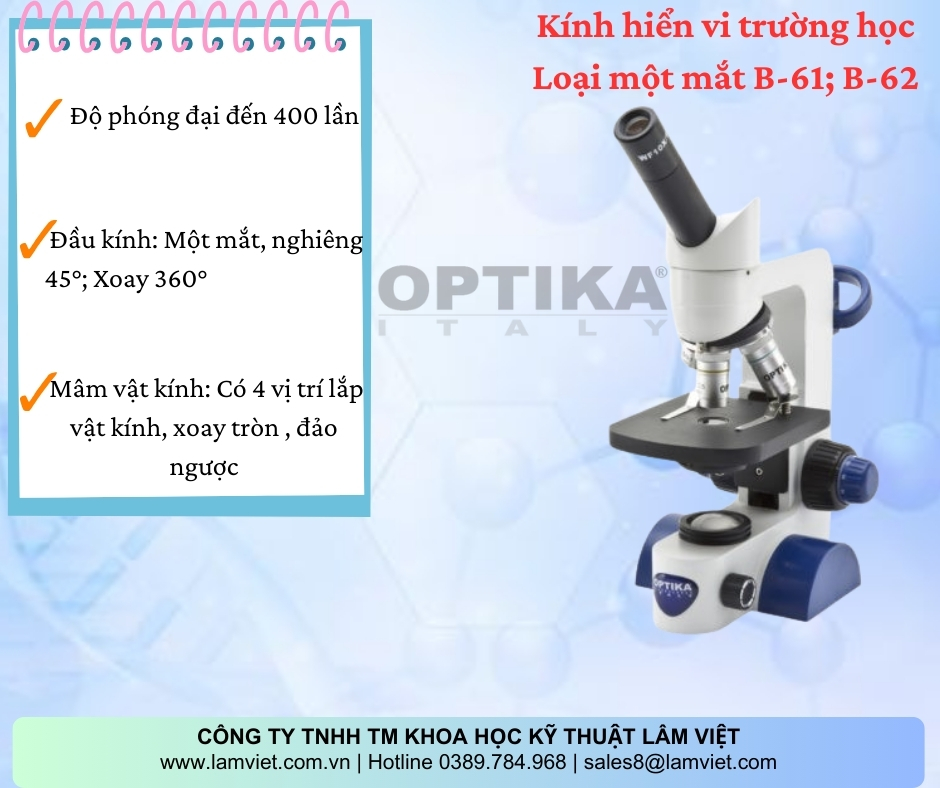 Kính hiển vi B-60 series-Kính hiển vi trường học