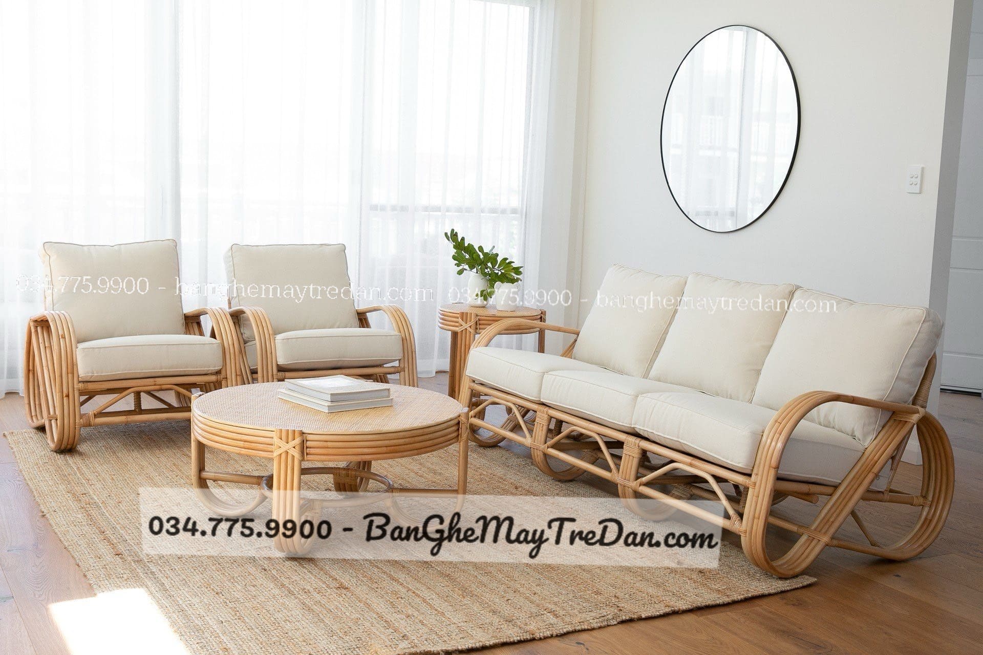 Ghế sofa bằng mây tự nhiên giá cạnh tranh