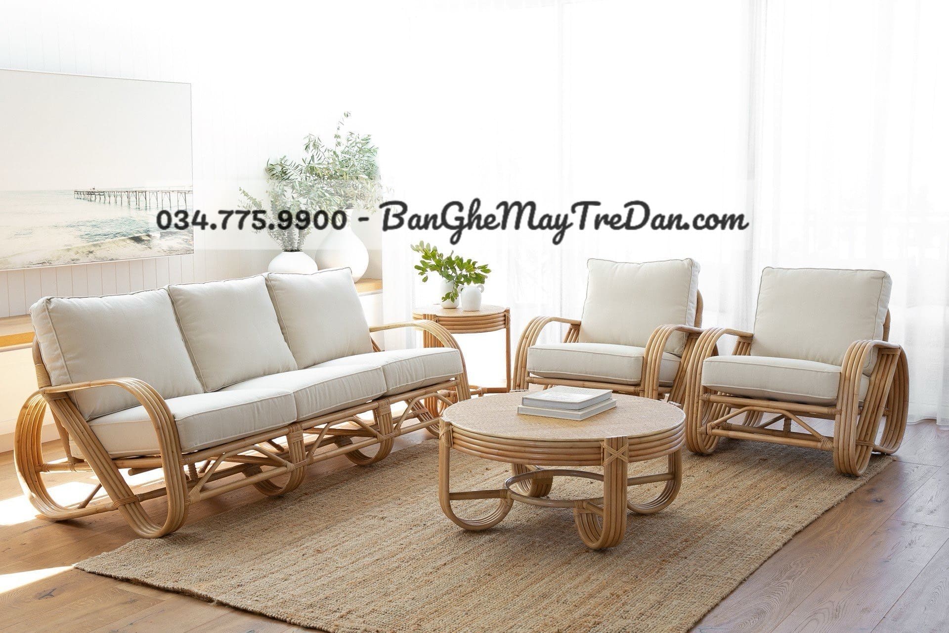 Ghế sofa bằng mây tự nhiên giá cạnh tranh