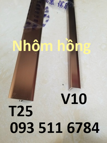 Nẹp T nhựa giá rẻ Nẹp hồng T nhôm Nẹp Inox bóng xước nội ngoại thất