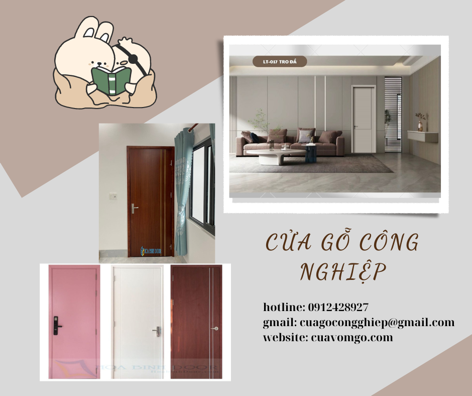 Giá cửa gỗ công nghiệp tại Vĩnh Long- cửa giá rẻ siêu bền