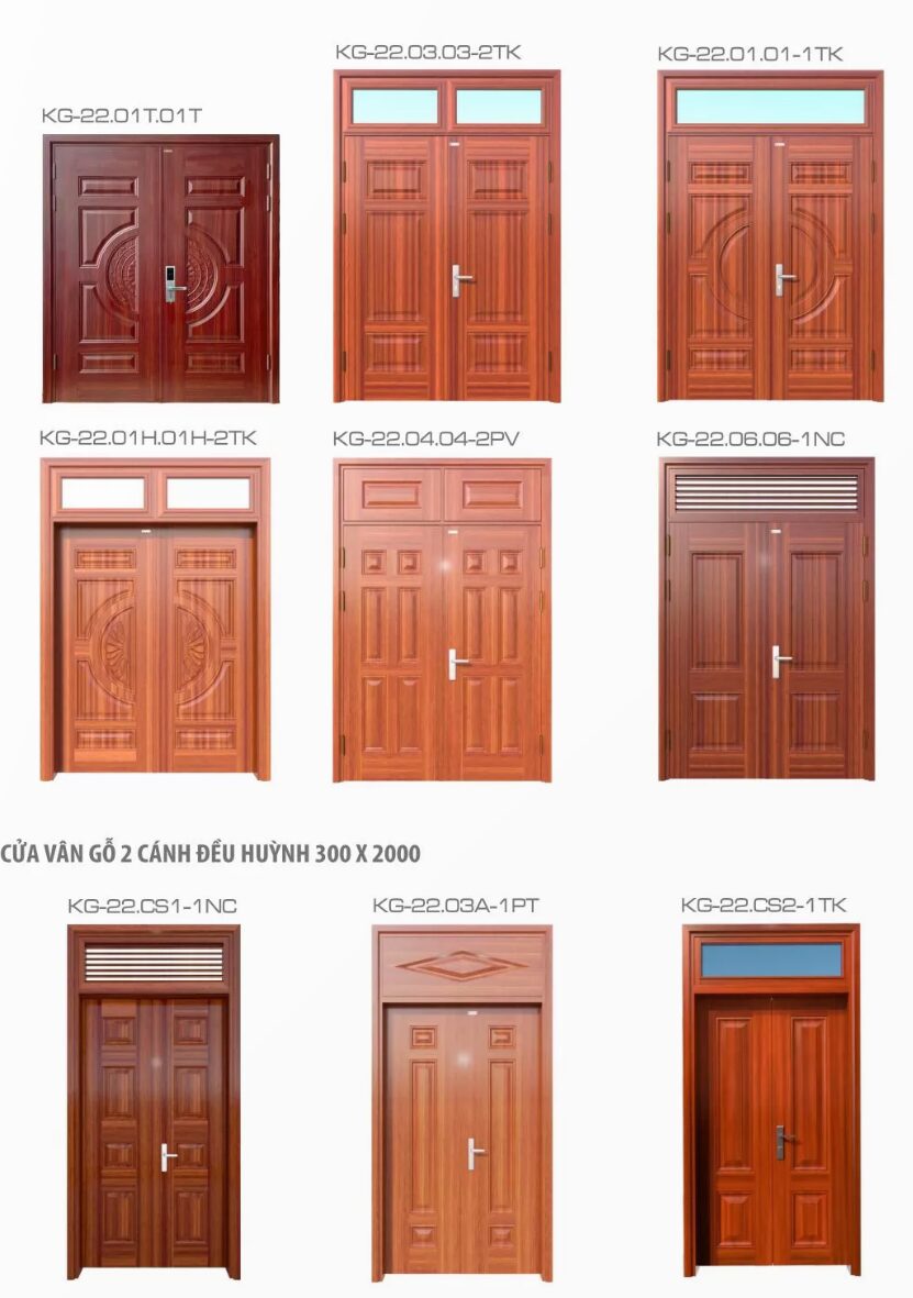 Báo giá Cửa Thép Vân Gỗ Tại Đồng Tháp  Giá Tận Xưởng