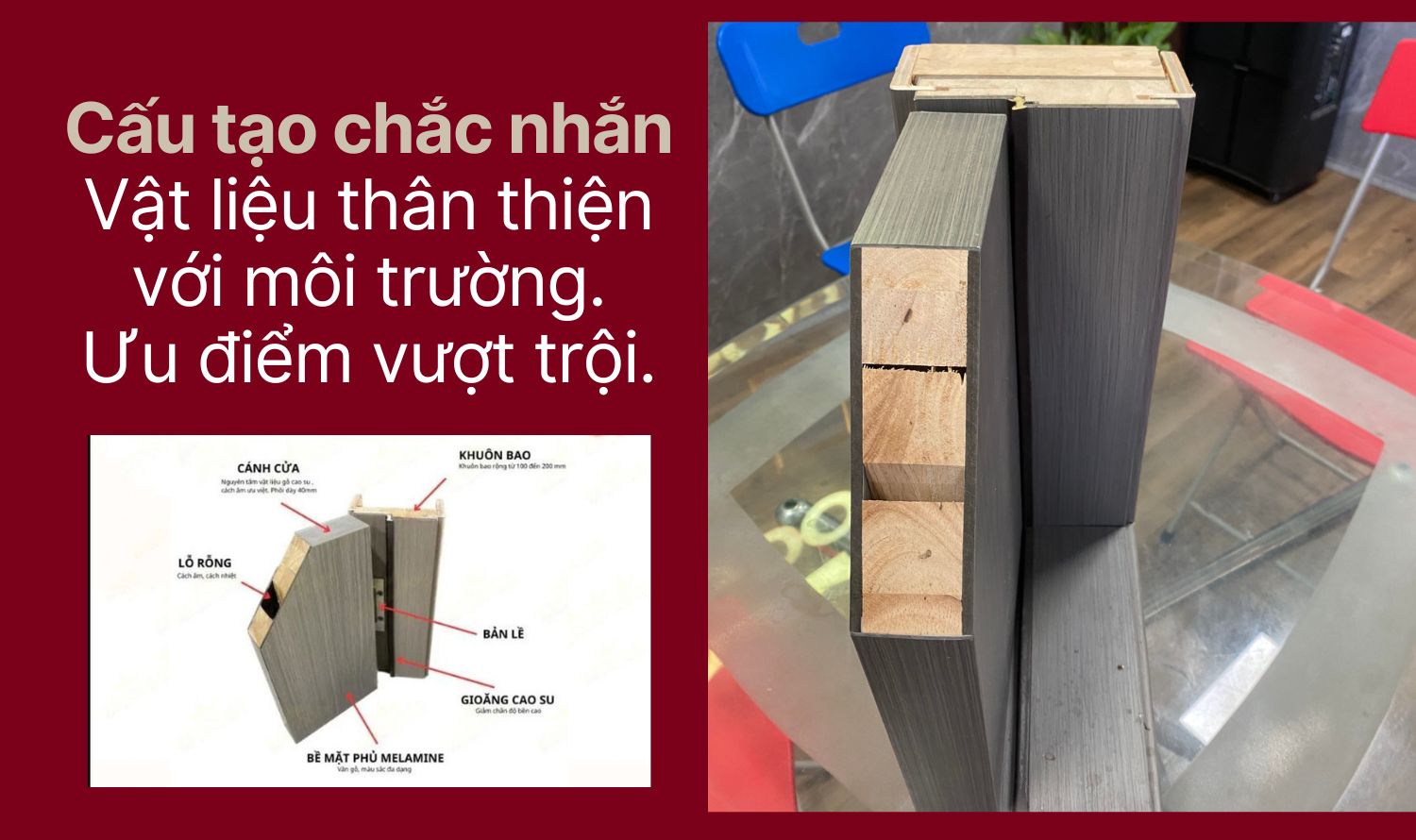 Cửa Gỗ Công Nghiệp Carbon [Cửa phòng ngủ đẹp]