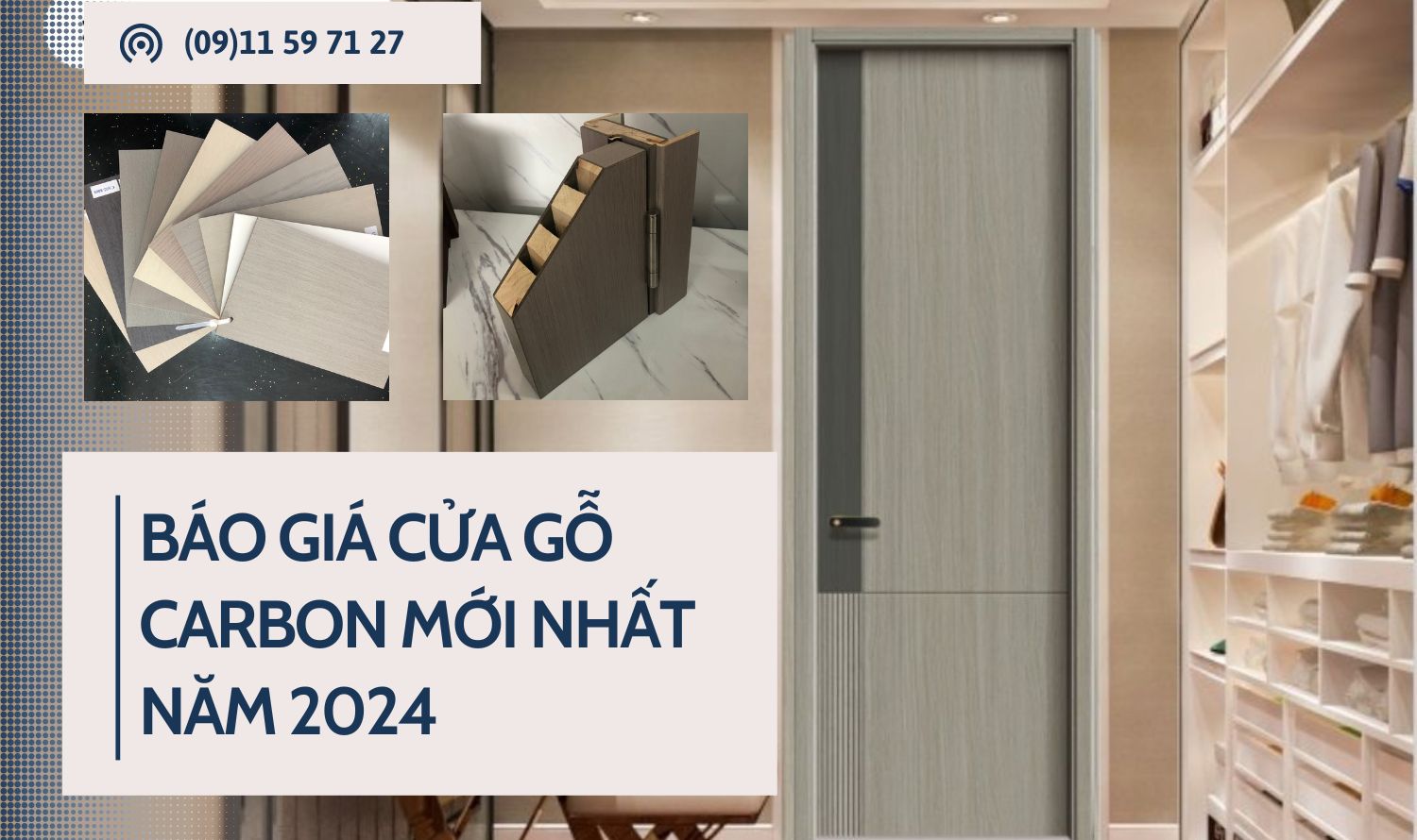 BÁO GIÁ CỬA GỖ CARBON MỚI NHẤT NĂM 2024