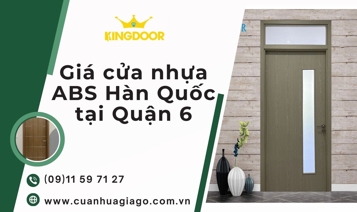 Giá cửa nhựa ABS Hàn Quốc tại Quận 6 - Tp.Hồ Chí Minh