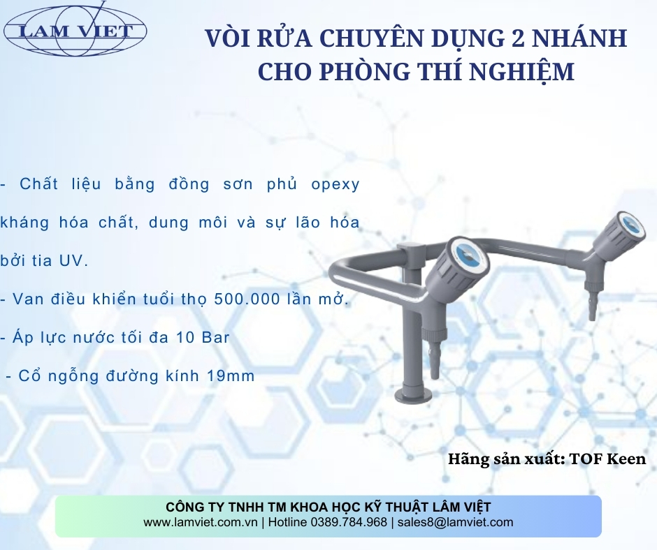 Vòi rửa chuyên dụng cho phòng thí nghiệm