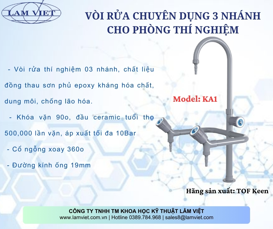 Vòi rửa chuyên dụng cho phòng thí nghiệm