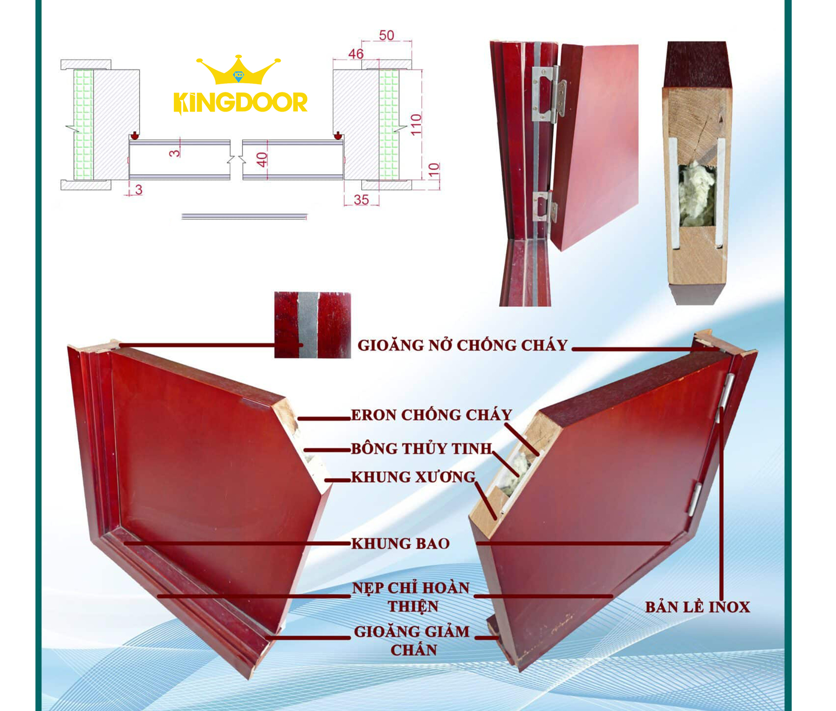 Giá cửa gỗ chống cháy tại Tân Uyên, Bình Dương