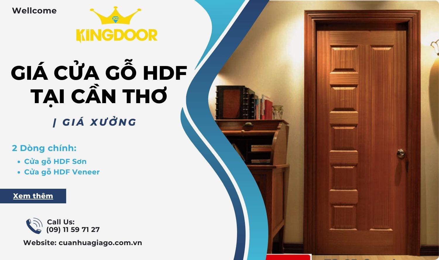 Giá cửa gỗ HDF tại Cần Thơ  GIÁ XƯỞNG