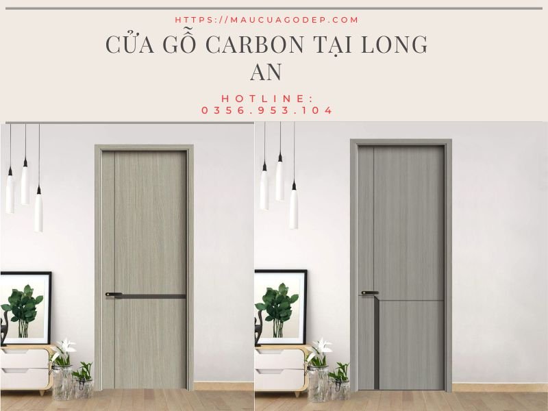 Cửa gỗ Carbon tại Long An - Cửa gỗ chống nước