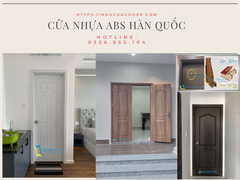 Cửa nhựa ABS Hàn Quốc Kos tại Ninh Thuận
