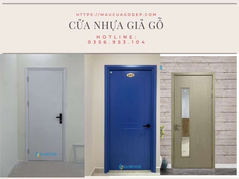Báo giá cửa nhựa giả gỗ tại Bình Dương - Cửa phòng ngủ
