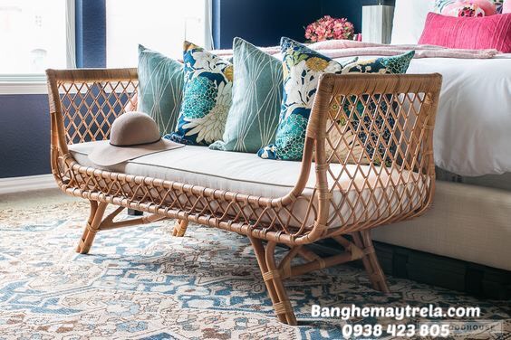 Sofa bed mây tự nhiên- Ghế sofa mây tre đan