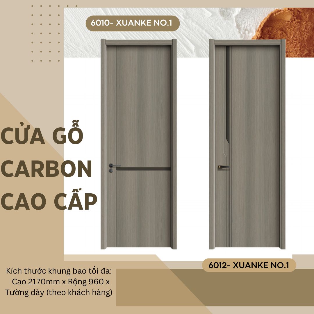 Giá cửa gỗ Carbon tại Thủ đức- cửa gỗ chống nước