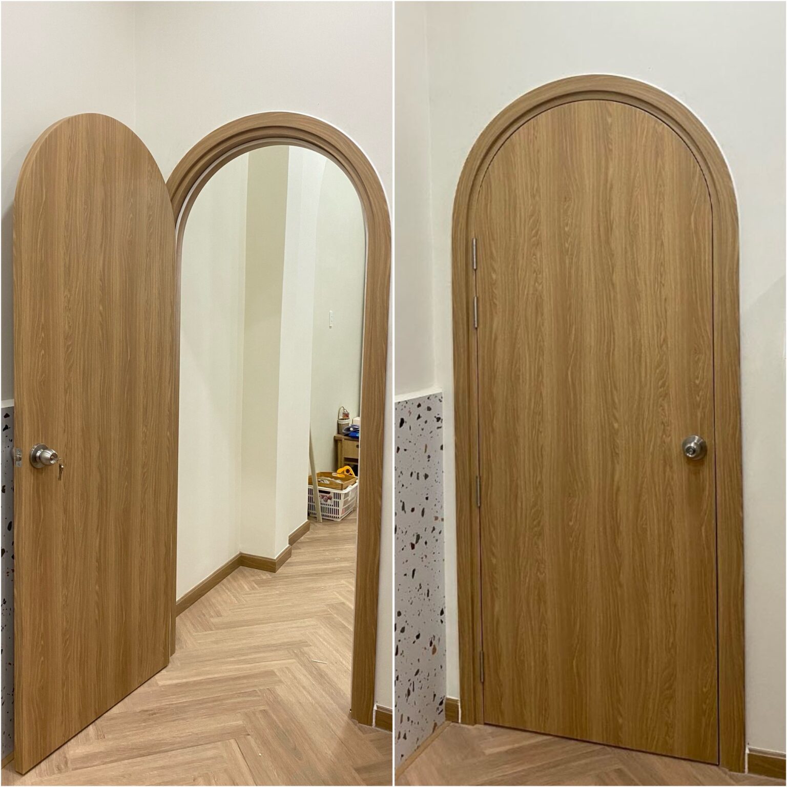 Mẫu cửa vòm nhựa Composite giá rẻ tại Bình Dương