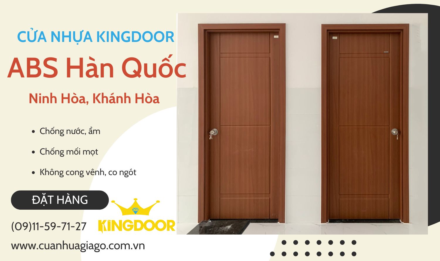 Giá cửa nhựa ABS Hàn Quốc tại Ninh Hòa, Khánh Hóa