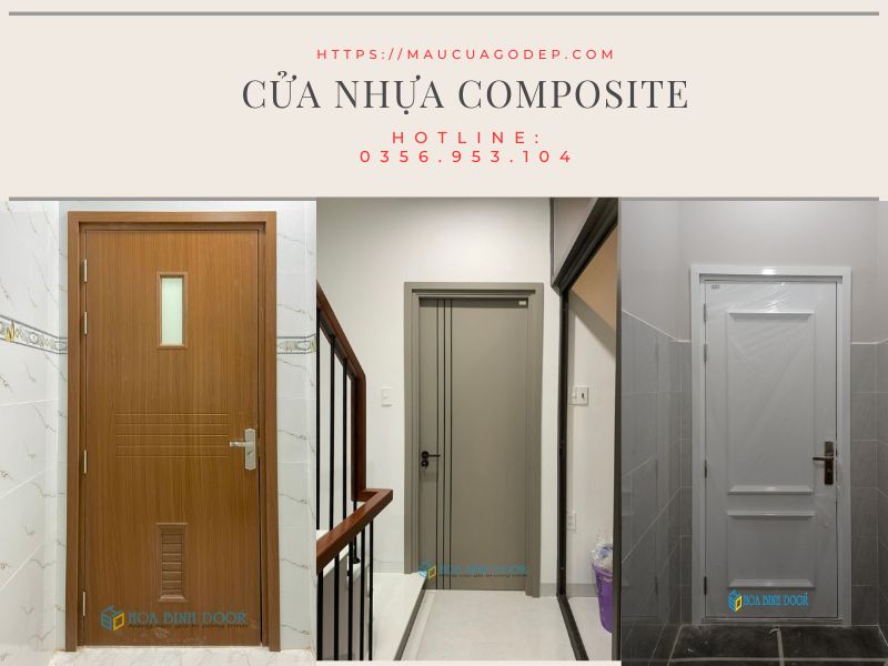 Cửa nhựa composite tại quận 12 - cửa nhựa giả gỗ