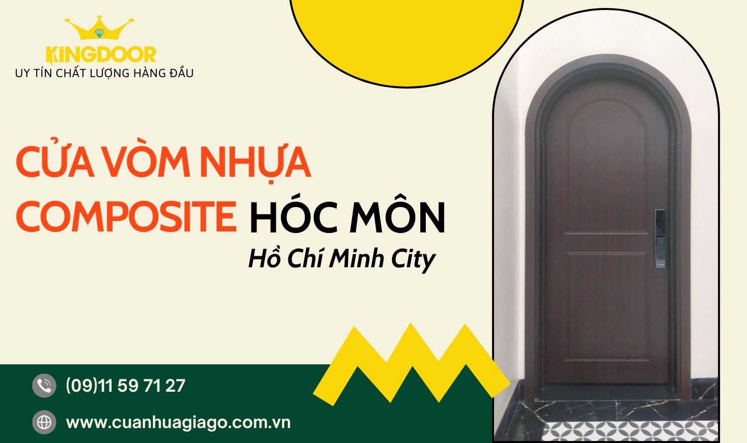 Giá cửa vòm nhựa Composite Hóc Môn, Hồ Chí Minh
