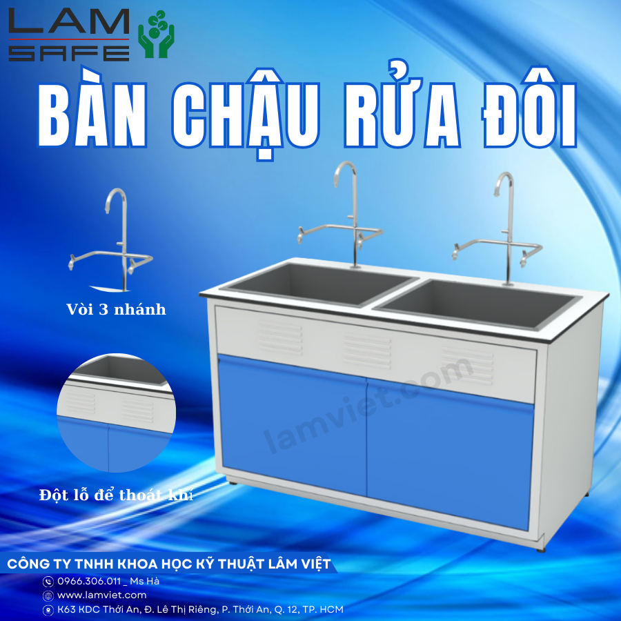 Bàn chậu rửa phòng thí nghiệm