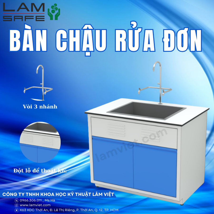 Bàn chậu rửa phòng thí nghiệm