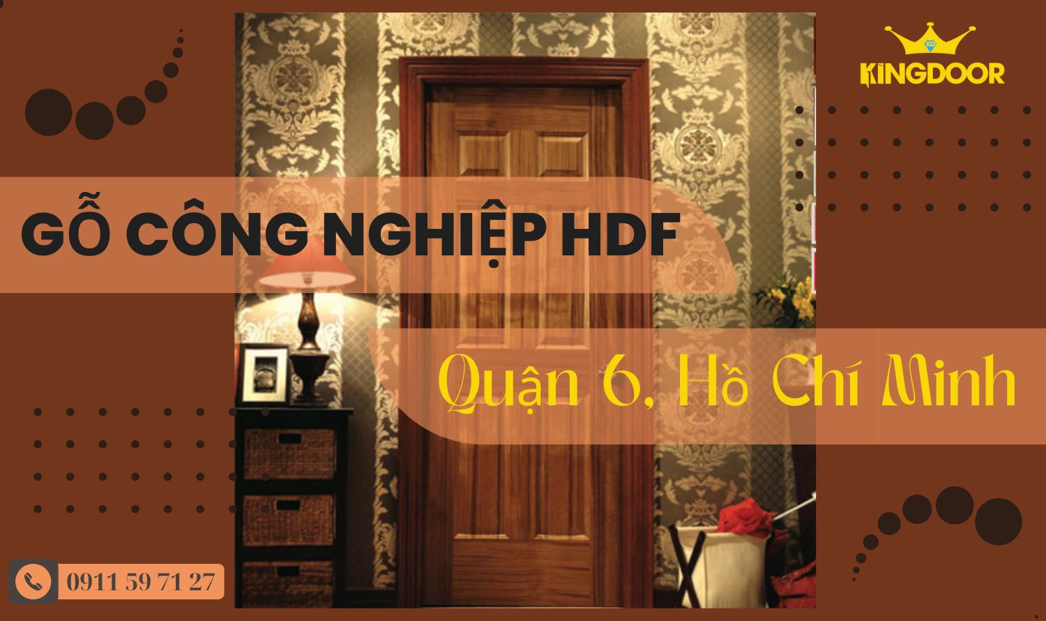 Giá cửa gỗ công nghiệp HDF tại Quận 6, Thành phố Hồ Chí Minh