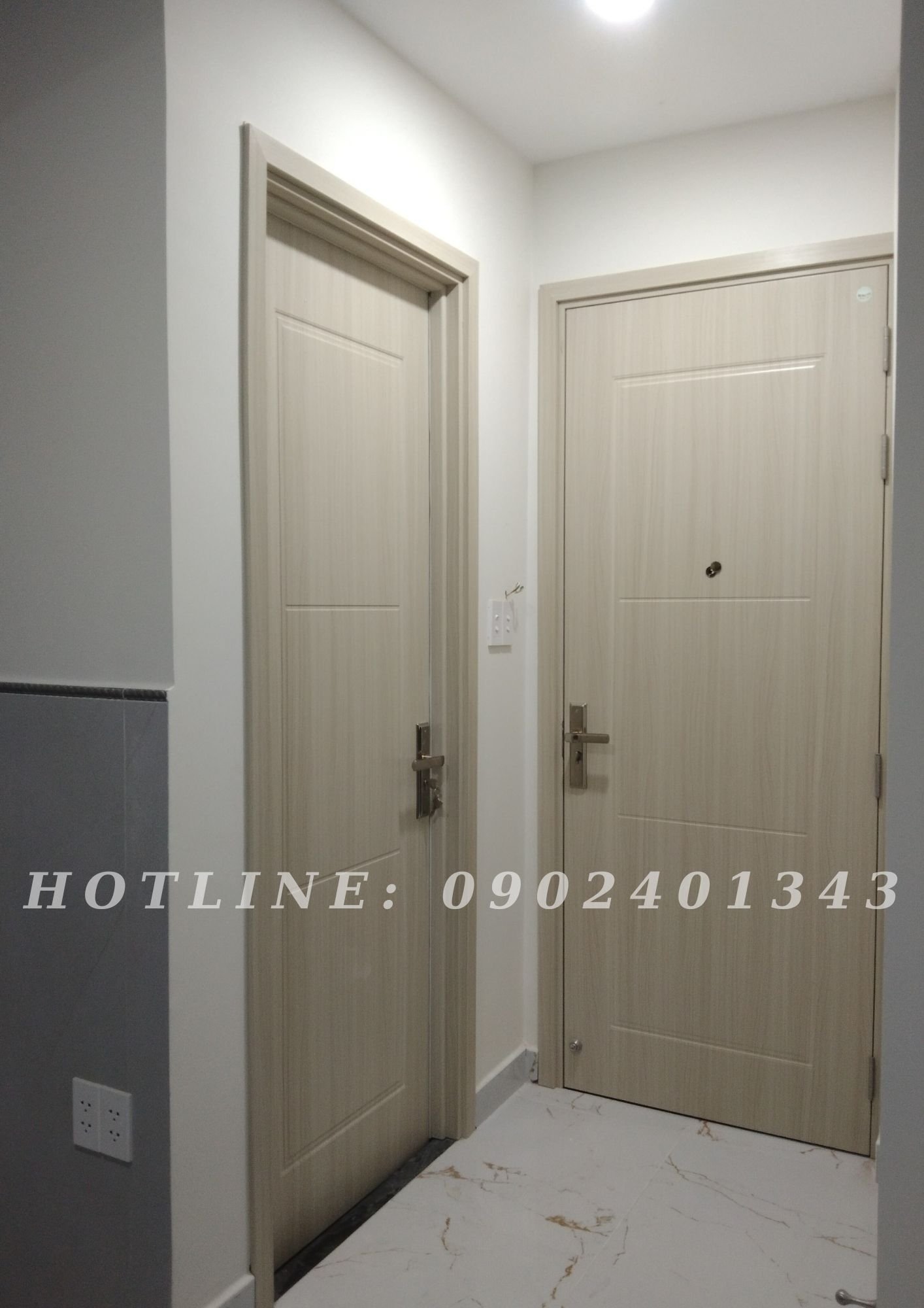 Cửa nhựa composite giả gỗ chống nước 100%  tại Nha Trang